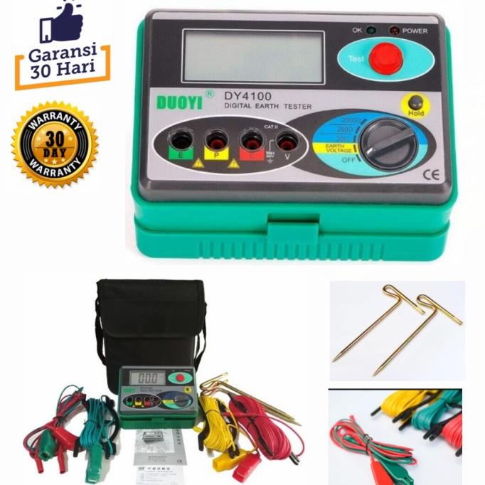 Jual Digital Earth Tester Gronding DY 4100 Megger Earth Tester Shopee