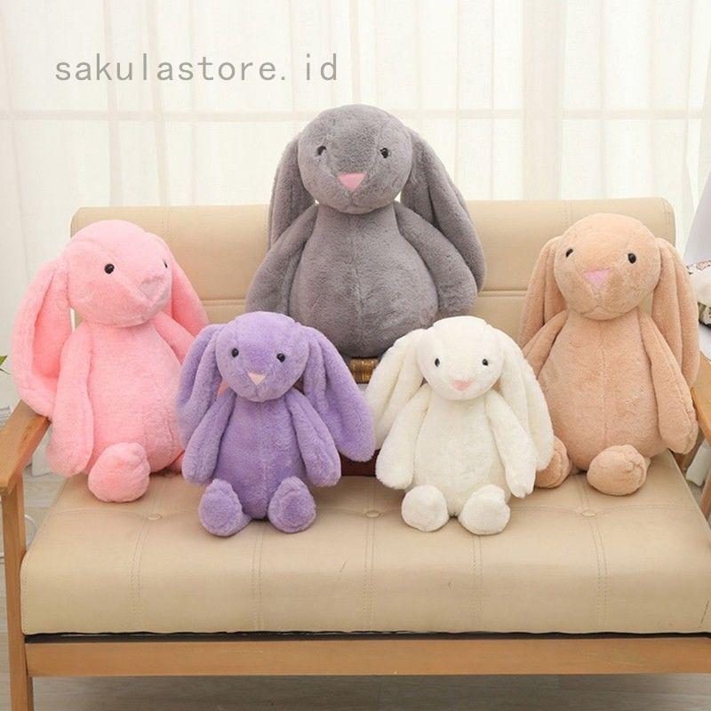Boneka Kelinci Lucu Bahan Plush Lembut untuk Tidur