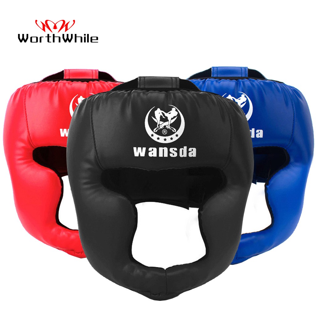 Jual Import Worthwhile Kick Boxing Helmet Men Women Pu Karate Muay Thai Guantes De Boxeo Free Fight Mma Indonesia|Shopee Indonesia