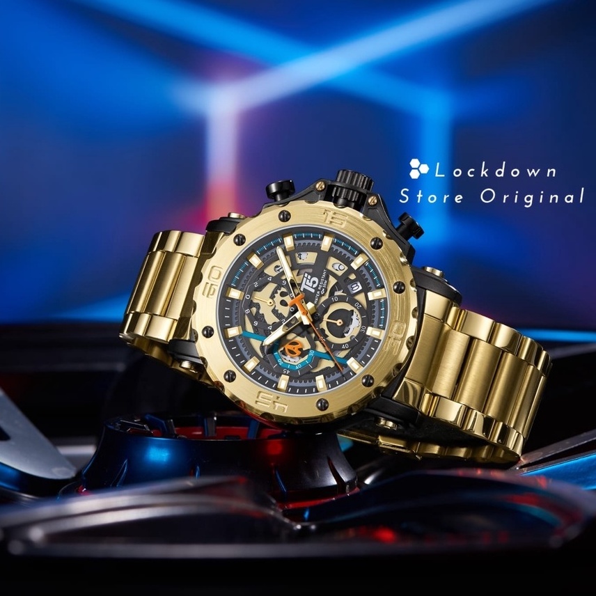 Jual Jam T5 H 3723 Original Chronograph ( Chrono Aktif Semua ) / Jam