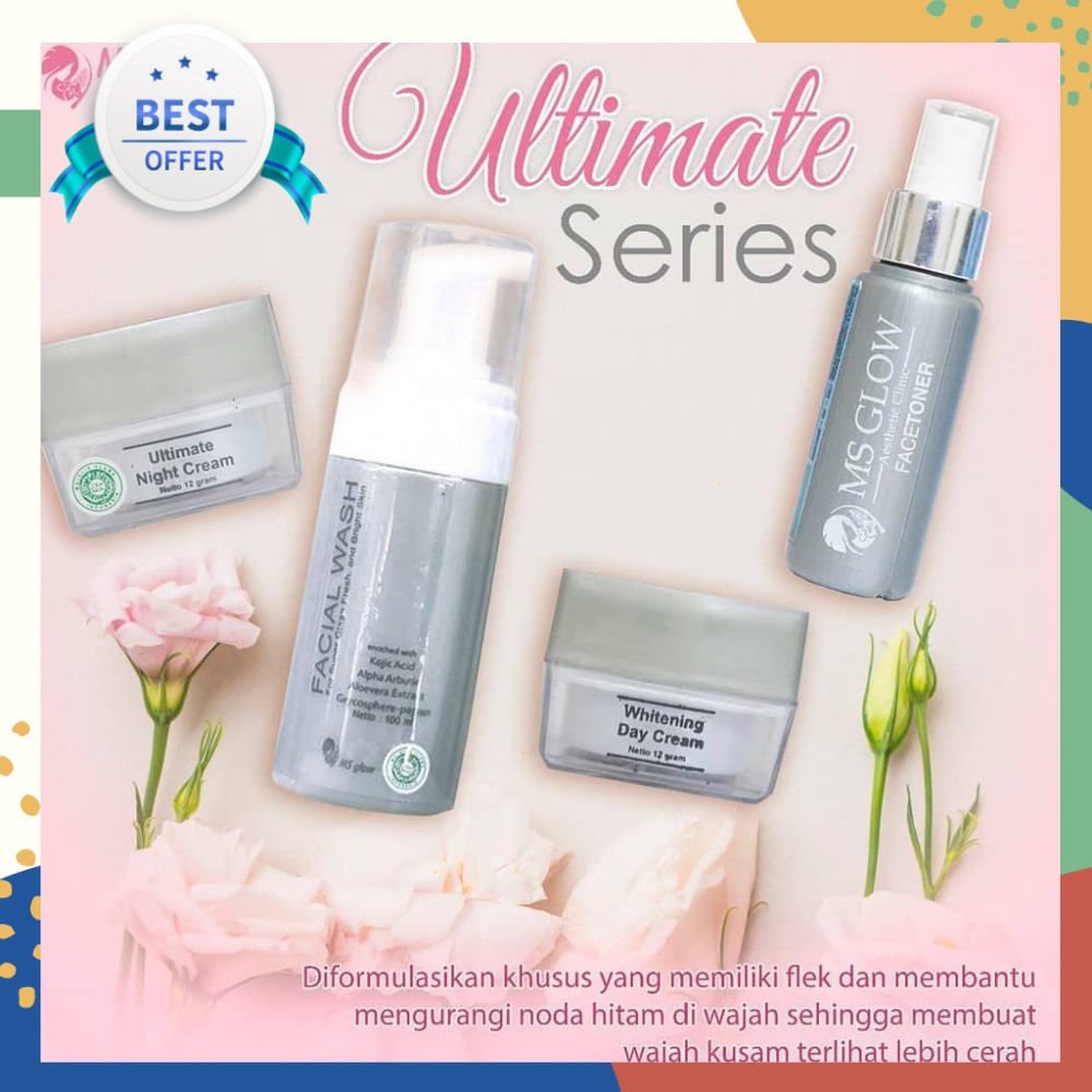 Penghilang Flek hitam Ms glow ultimate series Paket