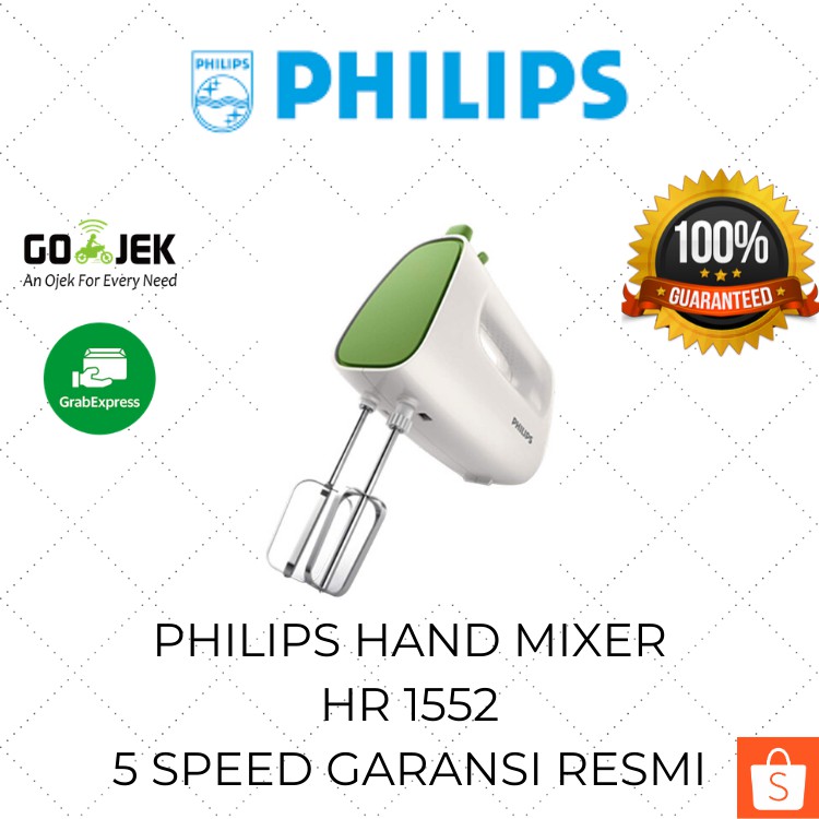 Philips Hand Mixer HR 1552 / Mikser Tangan Philips Murah Original