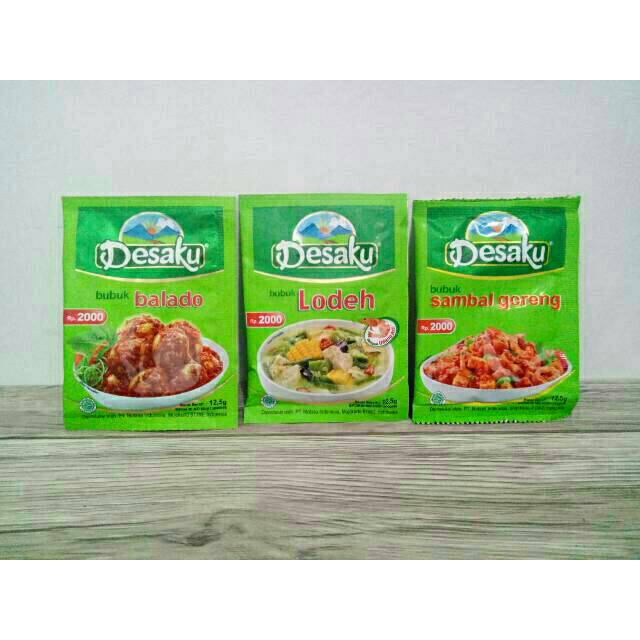 Desaku bumbu gulai/kari/lodeh/balado/sambalgoreng/opor bubuk, ecer 12