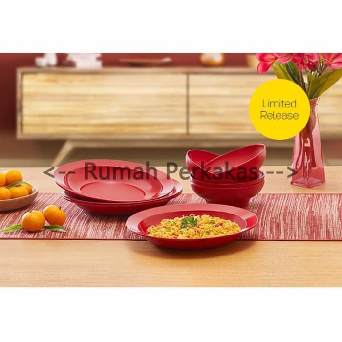 Jual (ORIGINAL BARI) Tupperware Ideal Bowl 4pcs Merah TERMURAH Shopee