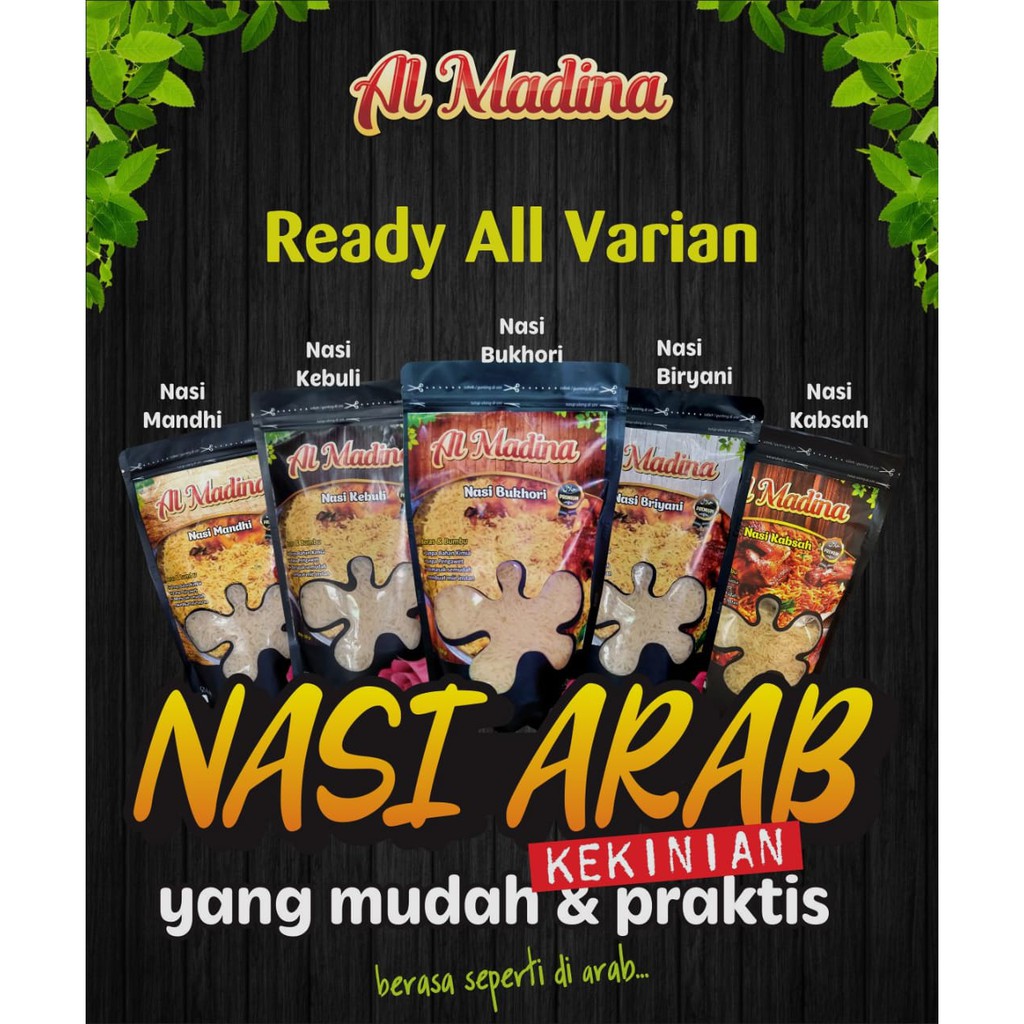 Beras Basmati + Bumbu Nasi Kebuli, Briyani, Mandhi, Bukhori, Nasi Arab