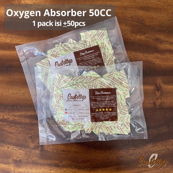 Jual 50CC Silica Gel Oxygen Absorber Penyerap Oksigen Pengawet Makanan