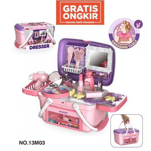 Jual Mainan Edukasi Anak Perempuan Dresser 26 Pcs Tas Makeup Make Up Kosmetik Cewek 2 3 4 5 6 Tahun Tk Sd | Shopee Indonesia