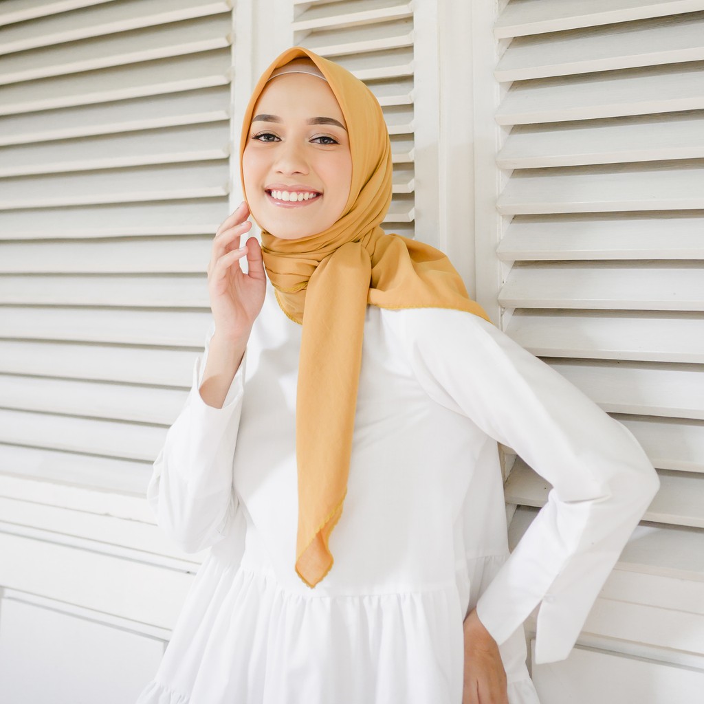Lozy Hijab Embroidery Signature Square Shopee Indonesia