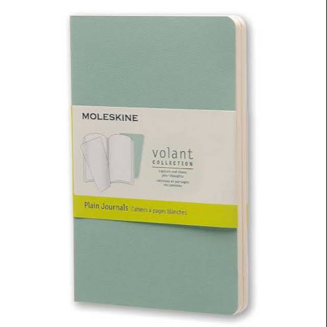 Jual Moleskine Volant Collection Plain Journals Green (2pcs, 2colours