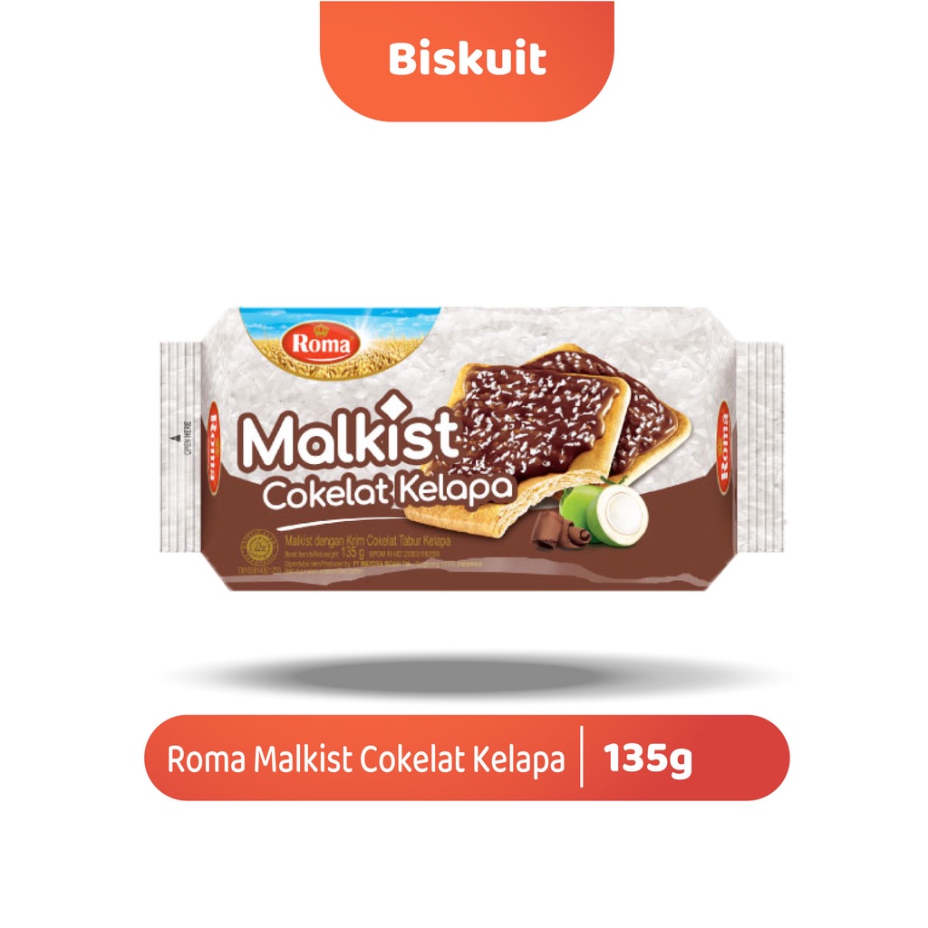 Jual Roma Malkist Cokelat Kelapa 135 Gr | Shopee Indonesia