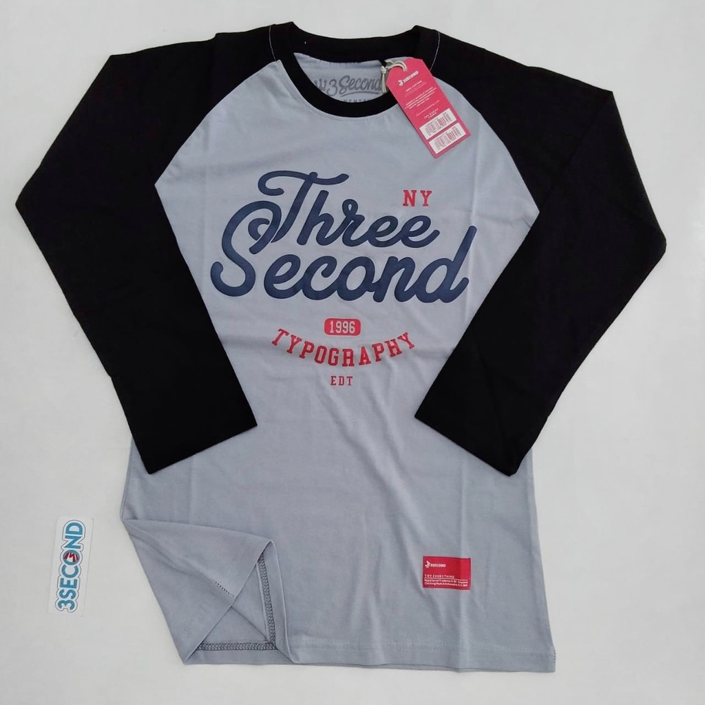 Kaos 3second Lengan Panjang Desain Kaos Menarik