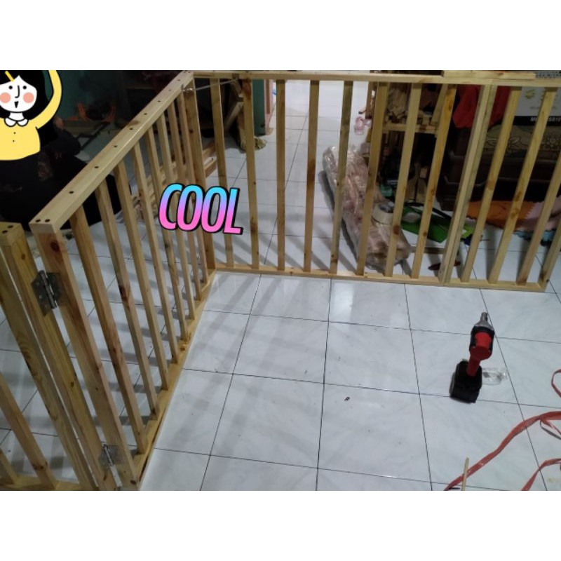 Per meter Pagar anak pagar bayi pagar pembatas bayi pagar kayu pagar