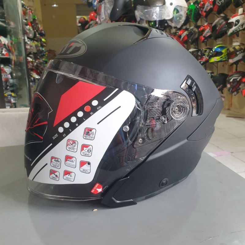 Jual HELM KYT NFJ BLACK DOFF XL Shopee Indonesia