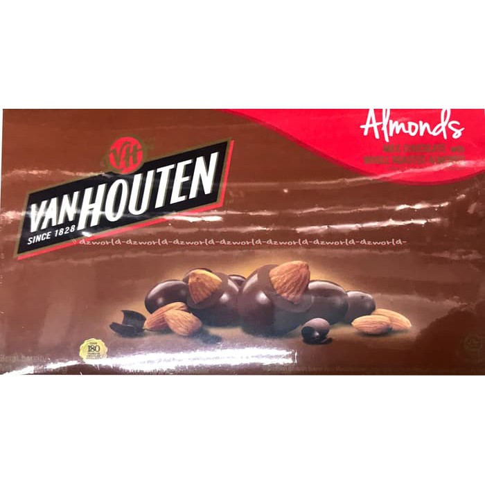 Jual Vanhouten Almond Coklat Bulat Kacang Van Houten Chocolate 130Gr | Shopee Indonesia