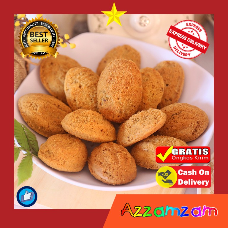 Bolu Kering Jadul / Bolu Kerang Klemben / Kue Bahulu Snack Camilan