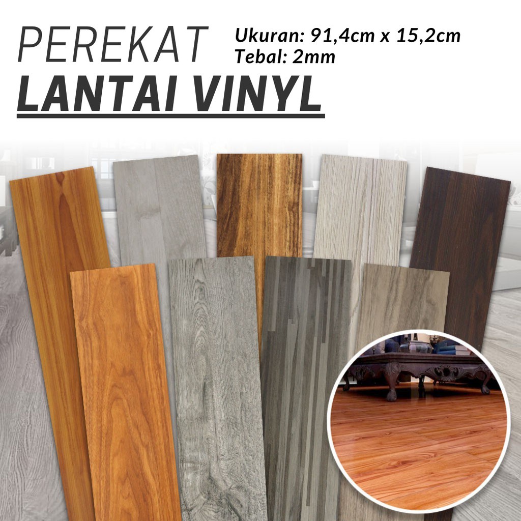 Jual Vinyl Lantai Sticker Lantai Kayu Parket Sticker Lantai Vinly Motif