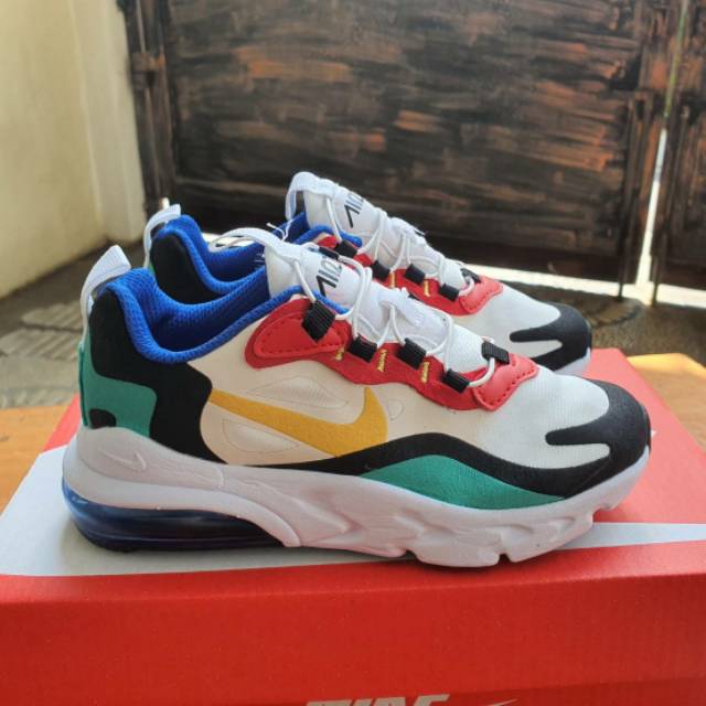 Jual Men & Ladies Nike Air Max 270 React Kids Bauhaus Be True Spectrum Rainbow High Premium Original | Shopee Indonesia