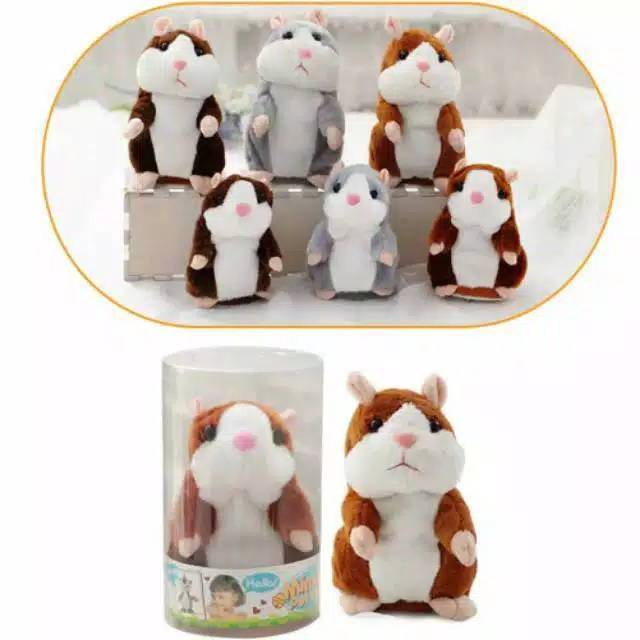 Jual Mainan Boneka Anak-Anak Hamster Talking Bisa Meniru Suara | Shopee Indonesia