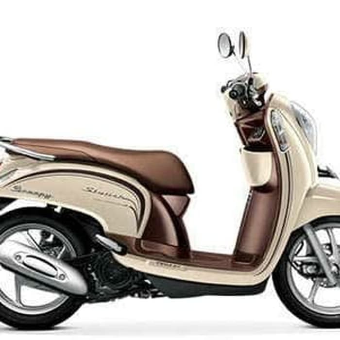 Jual Striping Scoopy Esp Iss Stylish 2015 Cream Coklat | Shopee Indonesia