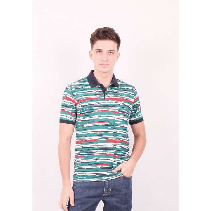 Hammer Kaos Polo Print Pria E1PP017G1 Shopee Indonesia