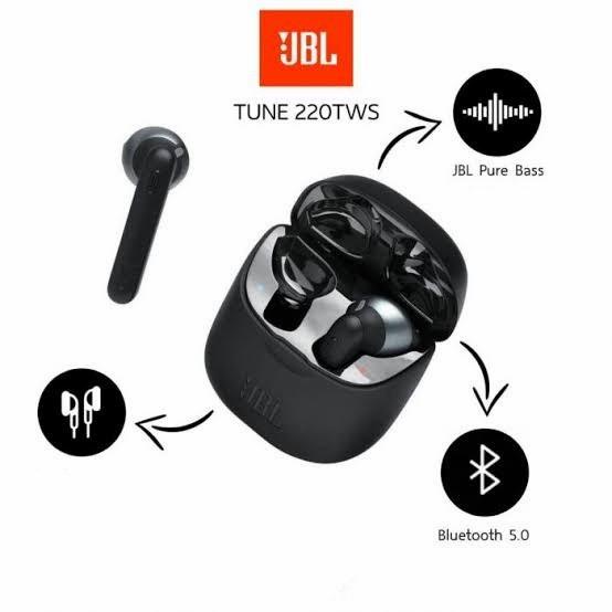 Jual Blutut | Headset Bluetooth Jbl Tune 220 Tws T220 Earbuds Wireless Earphone Tws | Shopee Indonesia
