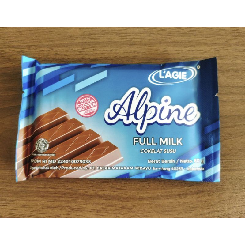 Jual Alpine Full Chocolate Coklat Lagie Batangan @60Gr | Shopee Indonesia