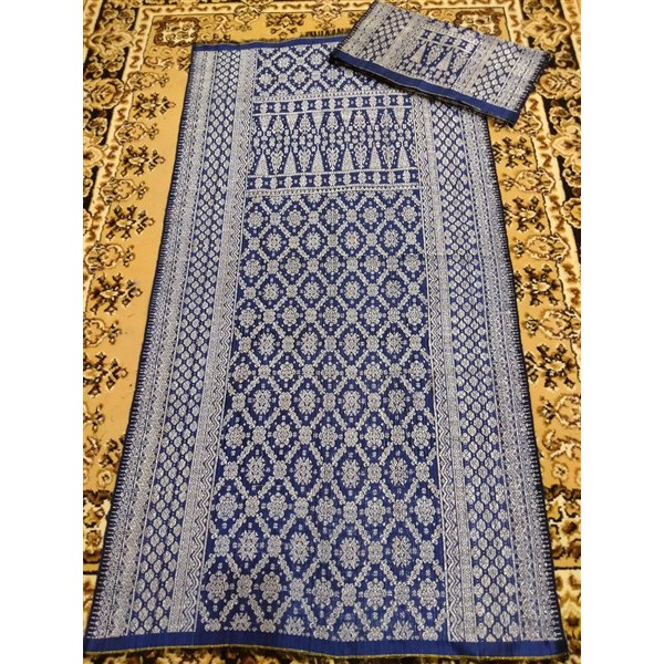 Jual Kain Songket Tenun Asli Palembang Biru Dongker Indonesia|Shopee  Indonesia