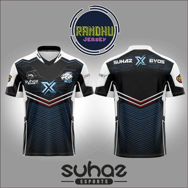 Jersey EVOS SUHAZ Esports terbaru 2021 kaos gaming MLBB FF