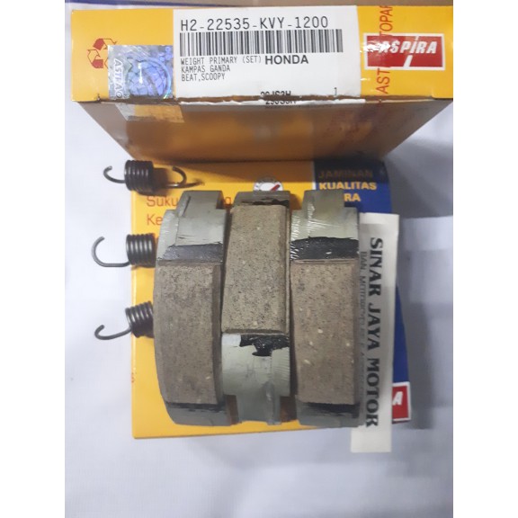 kampas ganda otomatis kopling beat scoopy ASPIRA H222535KVY1200