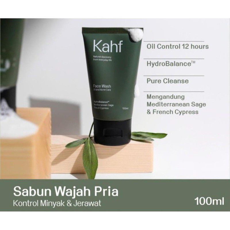 Jual Kahf Oil and Acne Care Face Wash 100 ml Sabun Pembersih Wajah
