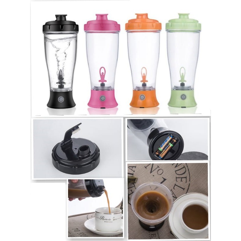 Jual Botol Aduk Otomatis Skinny Moo Mixer 350ml /Self Stirring Mug (H