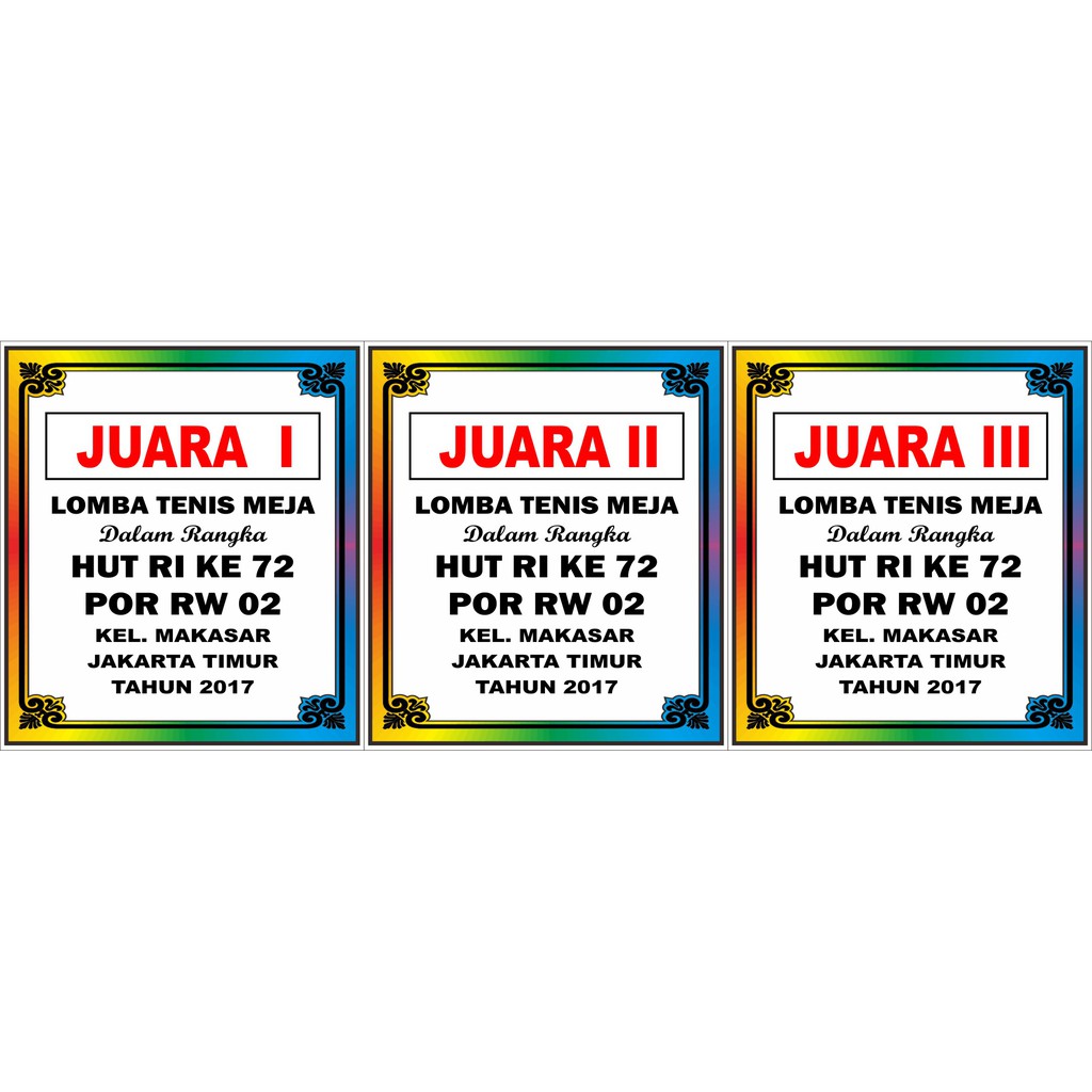 Jual Tulisan / Desain Tulisan Piala Shopee Indonesia