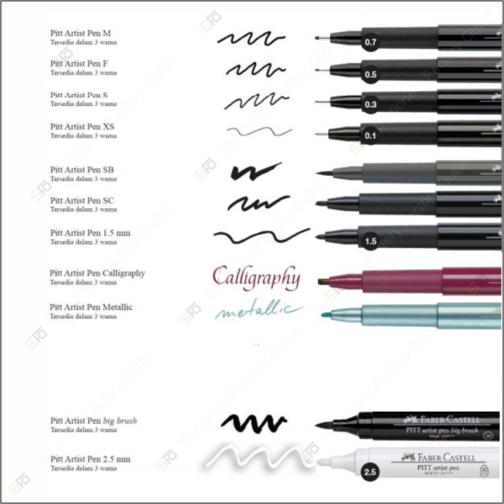 Jual Pitt Artist Pen Medium Faber Castell | Shopee Indonesia