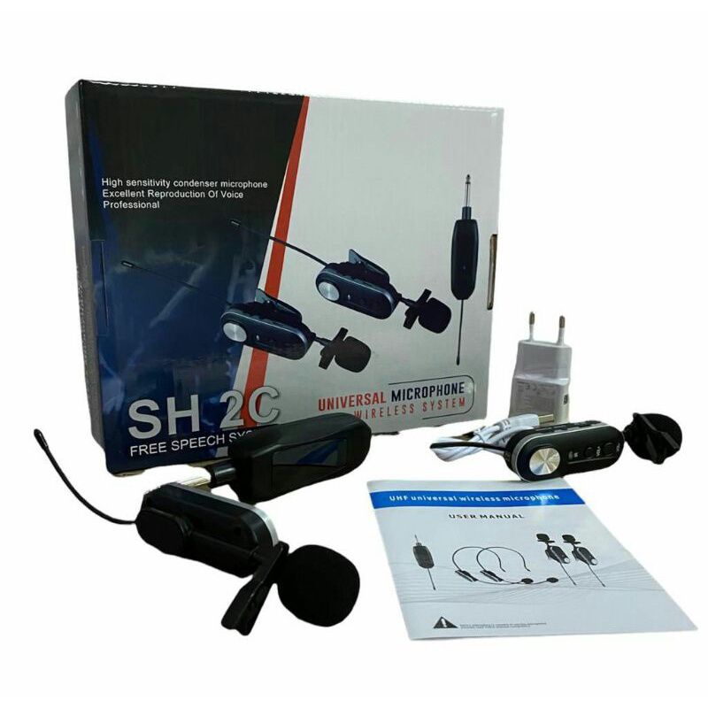 Jual Mic wireless Shure SH 2C sh2 c mic clip on jepit Shopee Indonesia