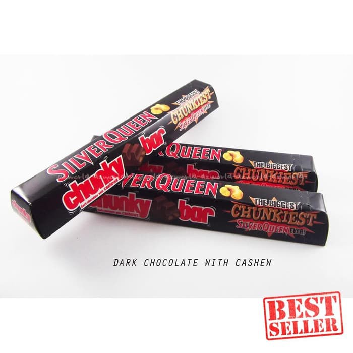 Jual Silver Queen Chunky Bar Dark Coklat Silverqueen Coklet Cokelat Kacang | Shopee Indonesia