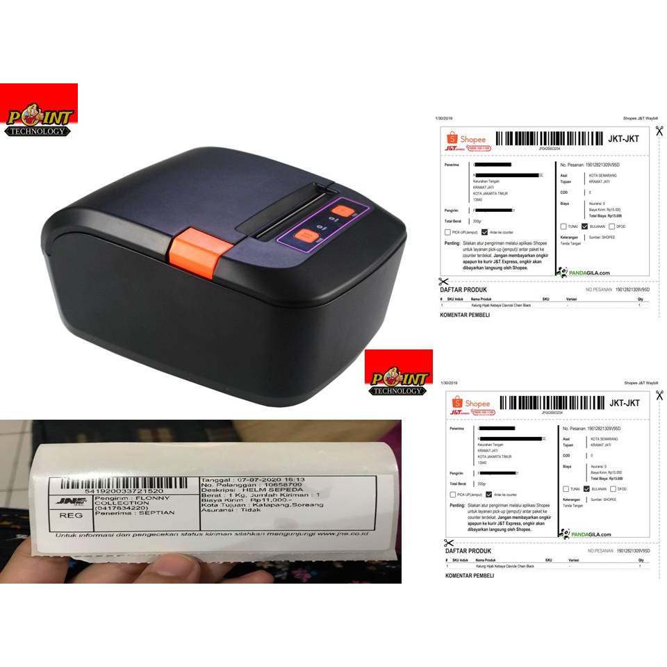 Printer Resi Bluetoth Shopee Indonesia