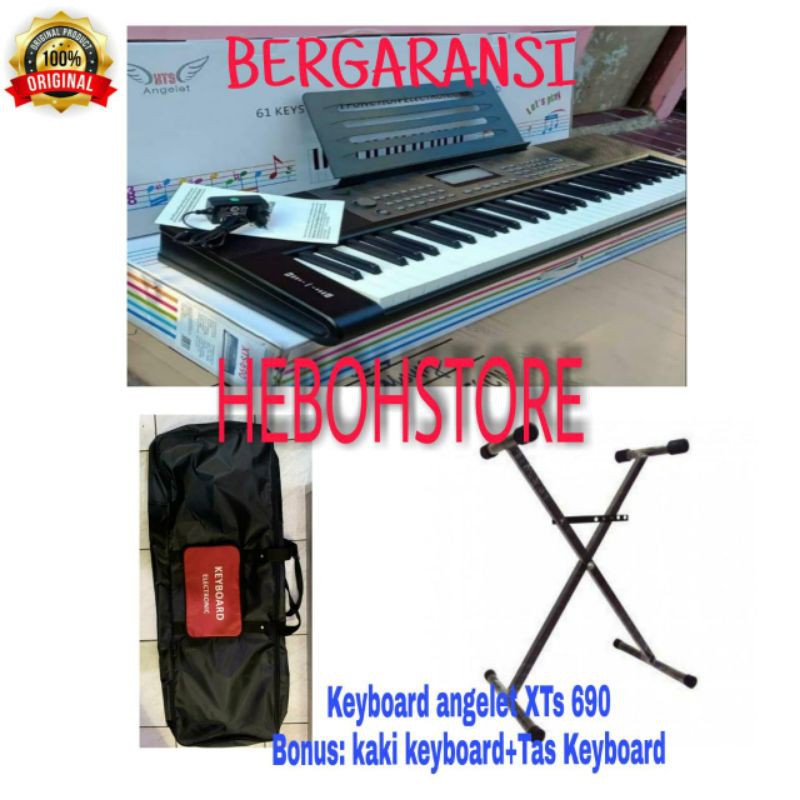 Jual Keyboard Piano ANGELET XTS 690 + bonus KAKI KEYBOARD+ TAS KEYBOARD