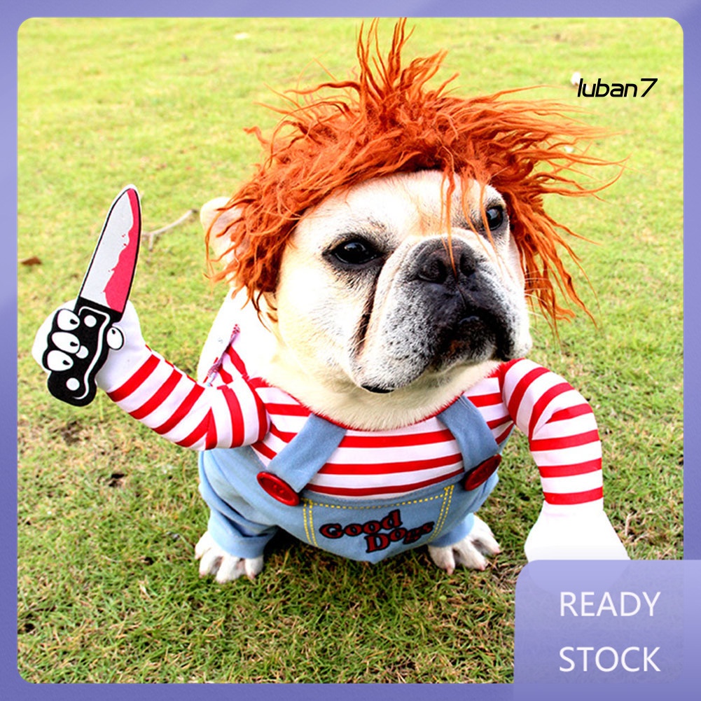 Jual Luba Novelty Funny Dog Clothes Costume Pet Clothing Christmas Halloween Cosplay Kit Indonesia|Shopee Indonesia