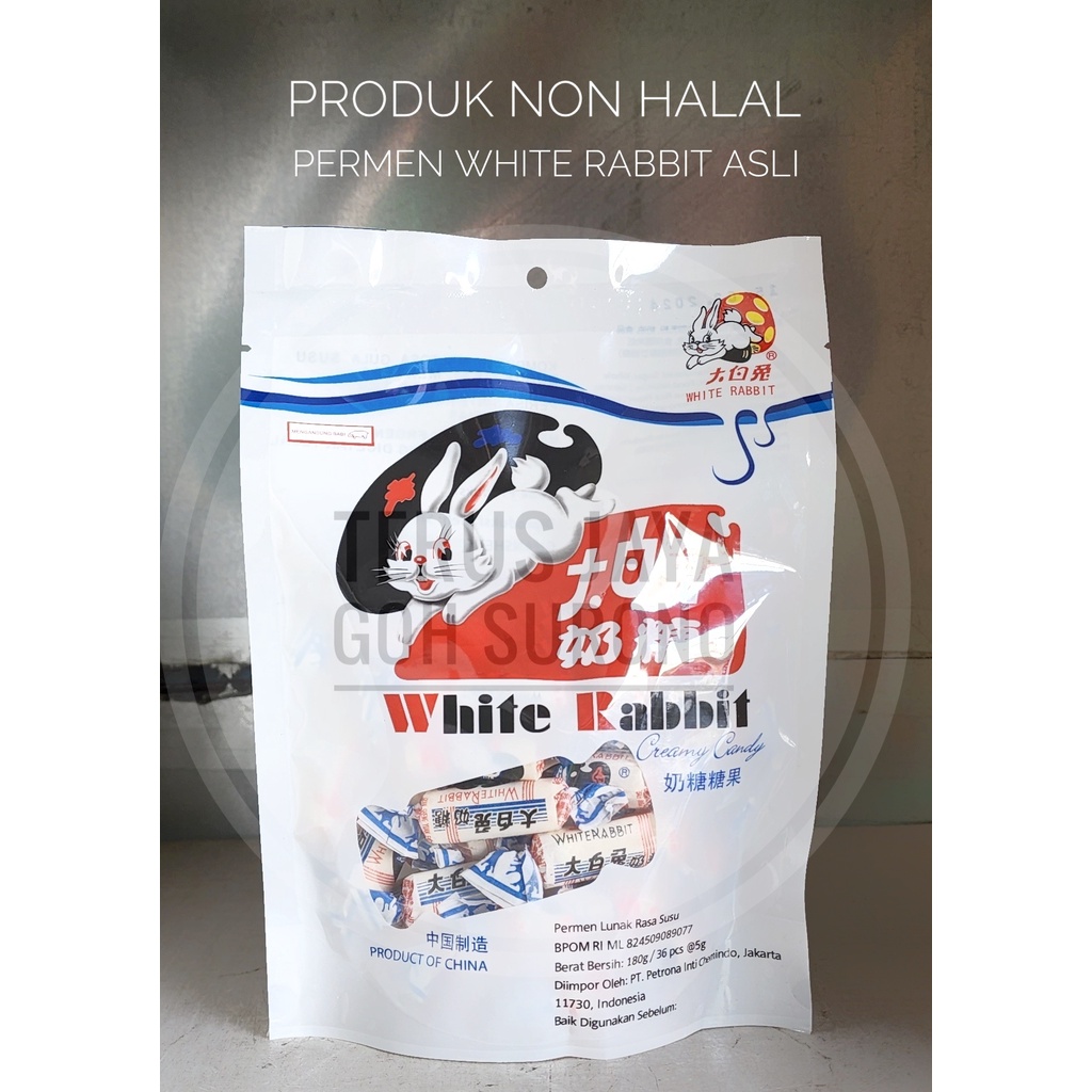 Jual Permen Susu White Rabbit Creamy Candy 180g Non Halal Permen Jadul