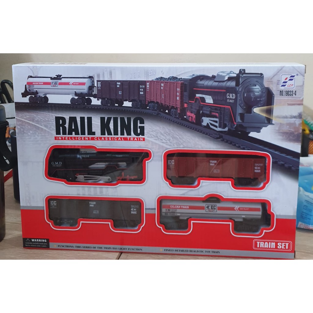 Jual Lucky88Toys Mainan Anak Kereta Api Lokomotif Rail.king Inttligent Classical Train | Shopee Indonesia