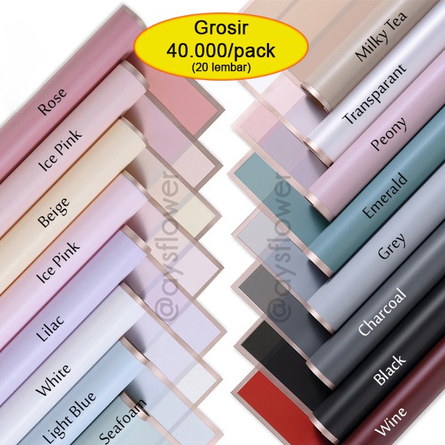 Cellophane Frame Gold/Kertas Buket/Flower Wrapping Shopee Indonesia