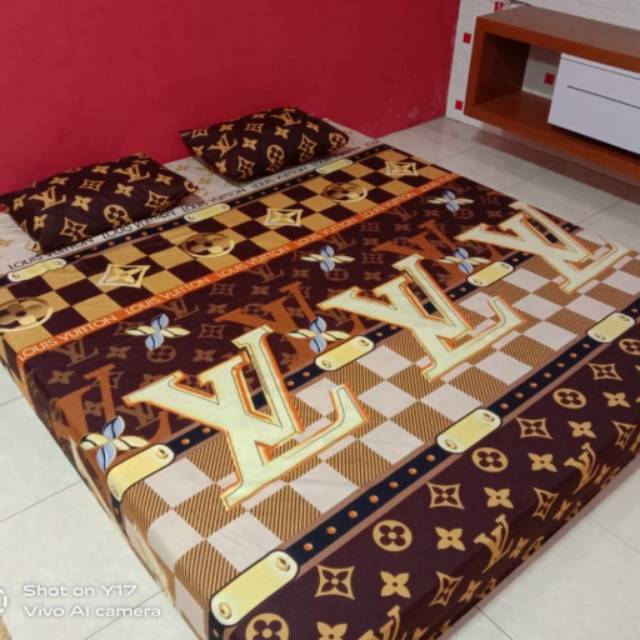 Jual Sprei Homemade Lv Coklat / Sprei Brand Ukuran 120 160 180 | Shopee Indonesia