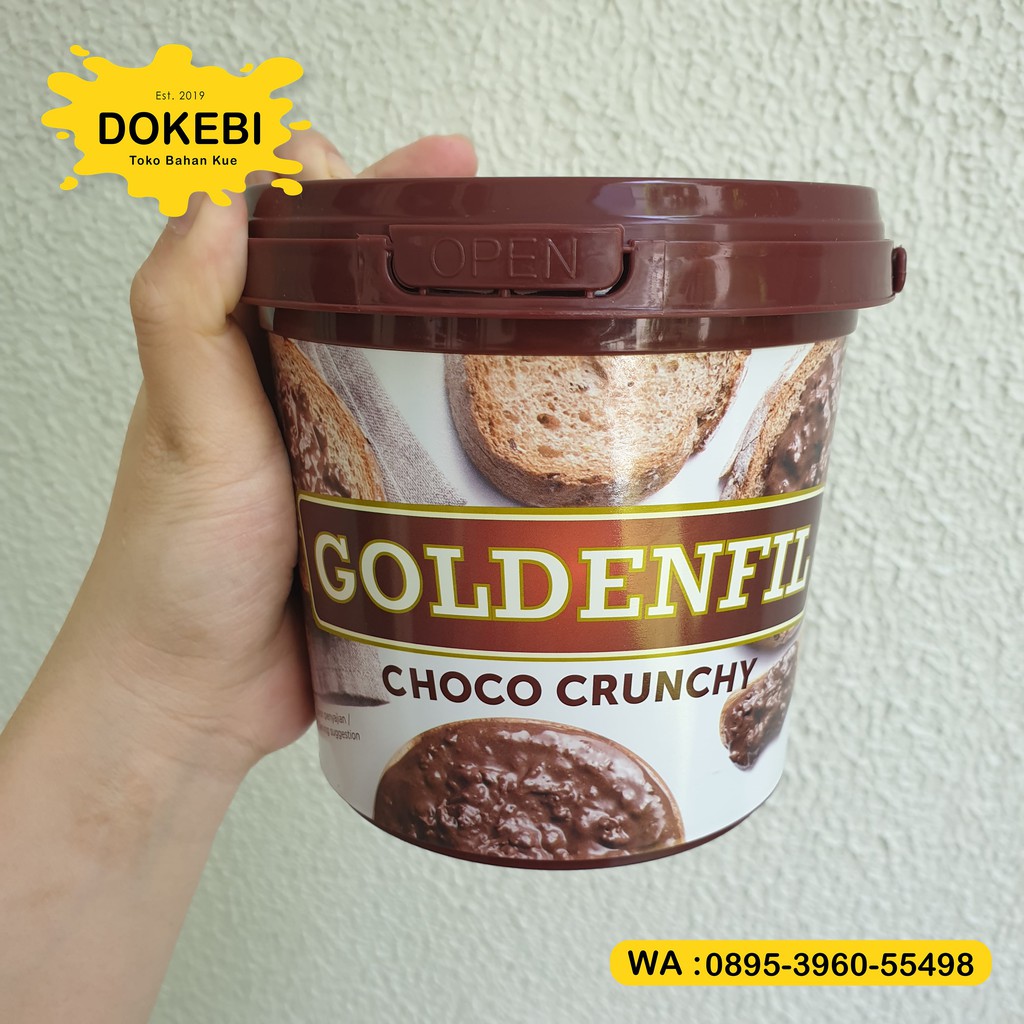 Jual Goldenfil Choco Crunchy Chocolate 1Kg Selai Coklat Crunchy | Shopee Indonesia