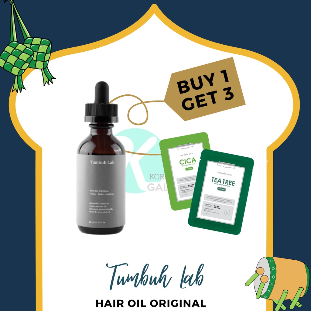 Jual Tumbuh Lab Hair Oil Original 60ml Shopee Indonesia