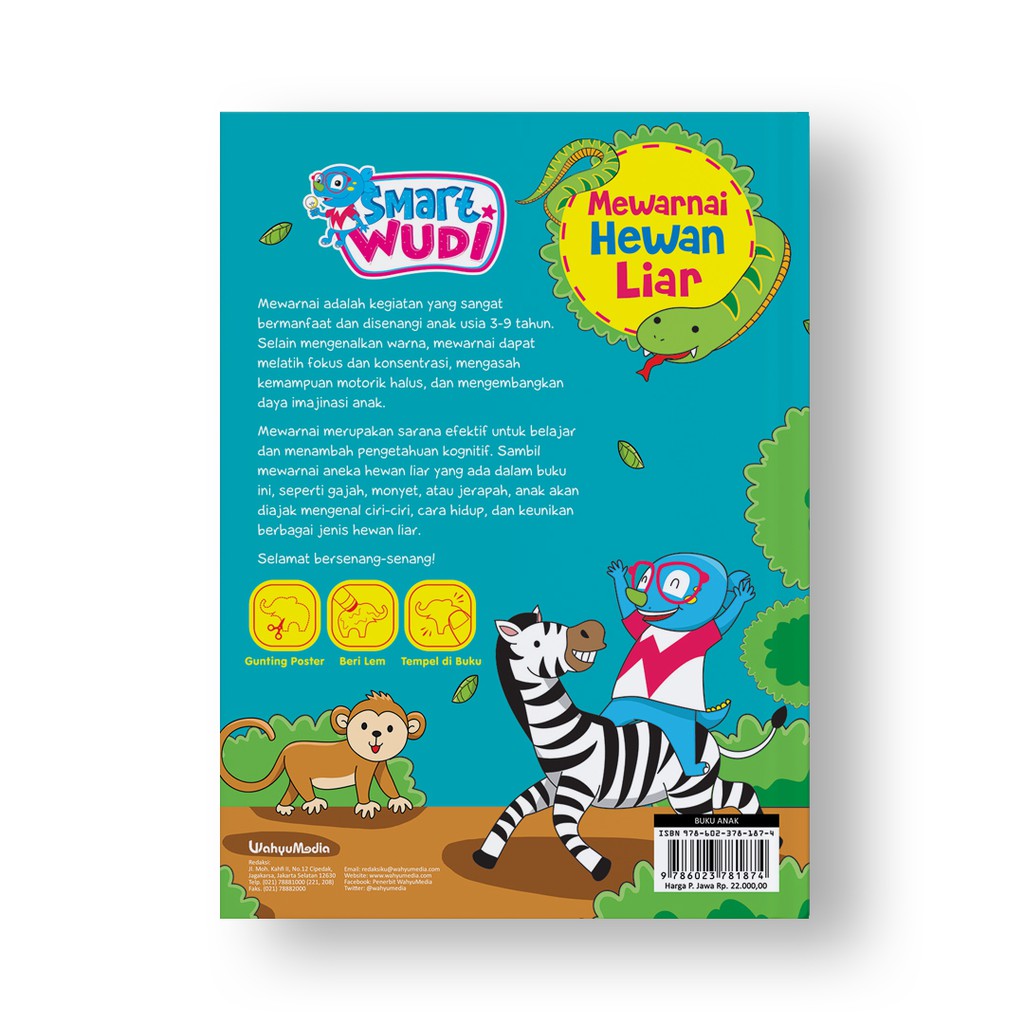 Jual Smart Wudi Mewarnai Hewan Liar Indonesia|Shopee Indonesia