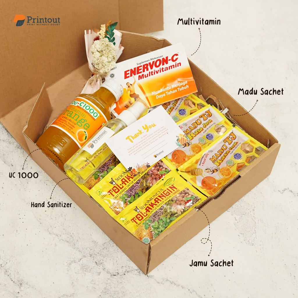 Hampers Paket Isoman/Hampers Vitamin/Gift Box Murah Paket