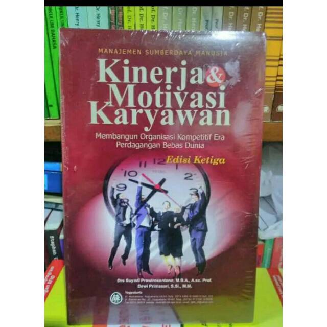 Buku Manajemen Sumberdaya Manusia Kinerja Dan Motivasi Karyawan