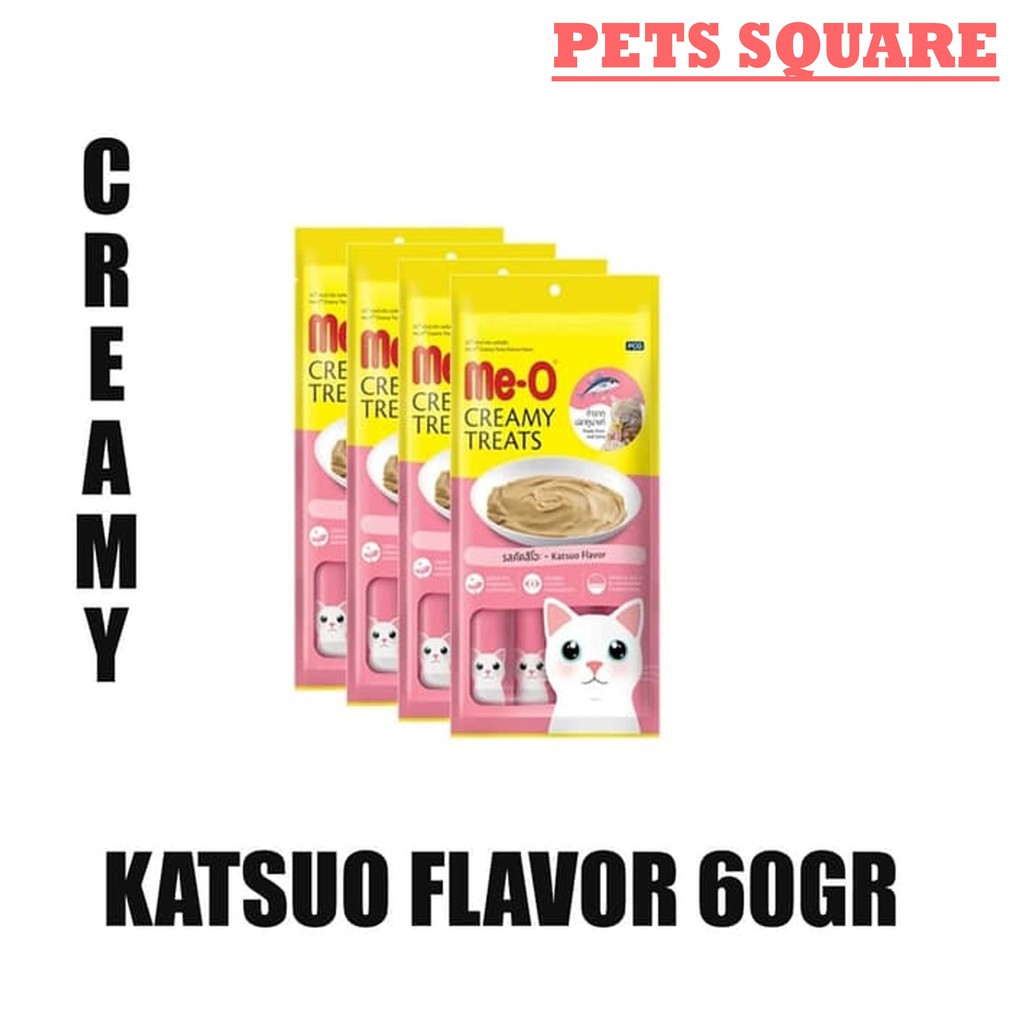 Jual MEO CREAMY TREATS KATSUO FLAVOR 60GR Shopee Indonesia