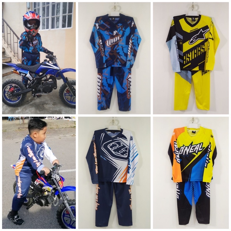 Jual Setelan Anak Motor Cross / Baju Motor Cross Anak / Jersey Motocross Anak / Jersey Sepeda Anak / Piyama Tidur Baju Anak Tangan Panjang / Baju Balap Balapan Motor Motocross Sepeda Full Printing | Shopee Indonesia