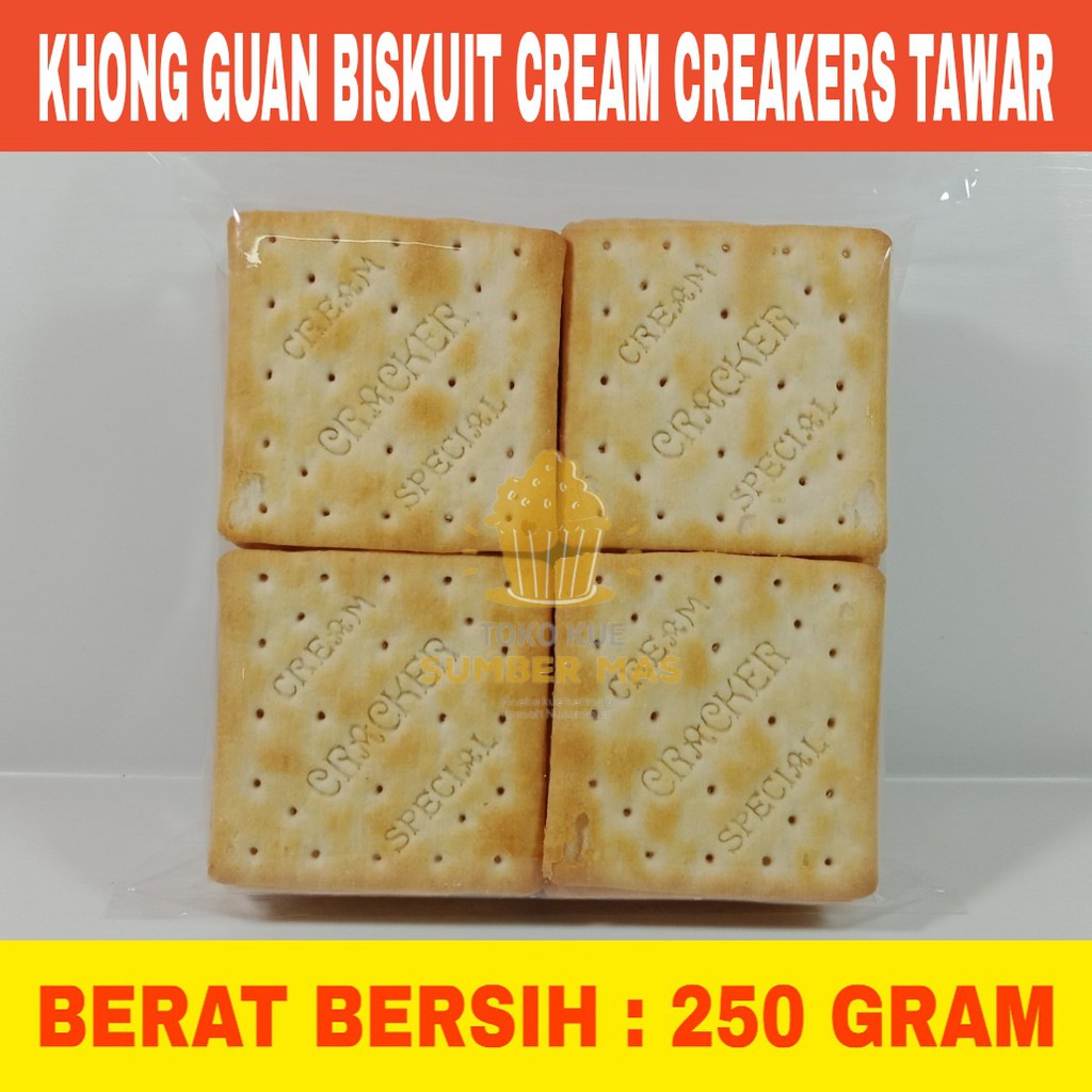 Jual BISKUIT CREAM CRACKERS / BISKUIT GABIN / GABIN TAWAR 250gr